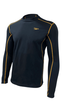 Load image into Gallery viewer, Eco End+ Tech Long Sleeve Rash Top (Black/Mandarin Peel)