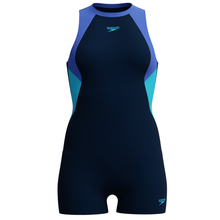 Load image into Gallery viewer, Colourblock Splice Tankini ( True Navy/Cobalt Pop/Picton Blue)
