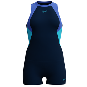 Colourblock Splice Tankini ( True Navy/Cobalt Pop/Picton Blue)