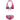 Printed Convertible Tri Top & Scoop Bottom (Hula Blend/Coral Sands)