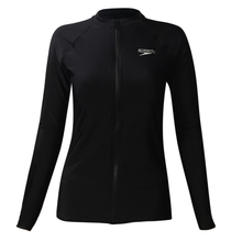 Load image into Gallery viewer, Female Zip Top Longsleeve  (Black)
