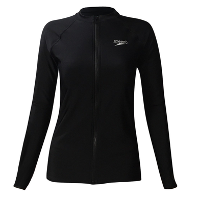 Female Zip Top Longsleeve  (Black)