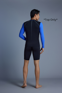 Hero 5.0 Male Blue Long Sleeved Rash Top