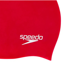 Load image into Gallery viewer, Jr. Silicone Swim Cap (Red)