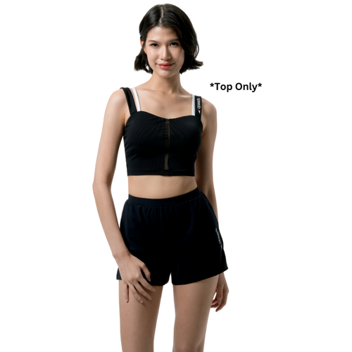 French Story Black Montage Women Sleeveless Top