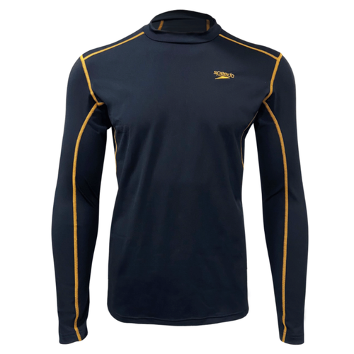 Eco End+ Tech Long Sleeve Rash Top (Black/Mandarin Peel)