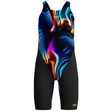 Fastskin Junior End+ Max Openback Kneeskin (Lava Blur/Black)