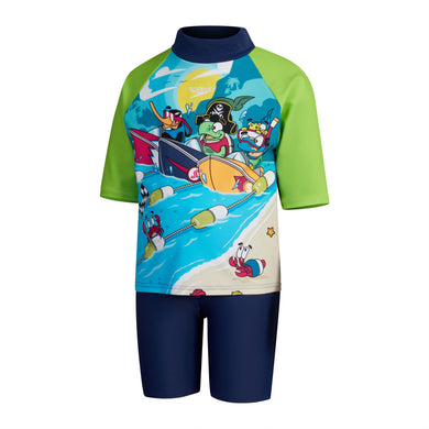 Speedboat Squad Infant Boys Learn To Swim Sun Protection Top & Short