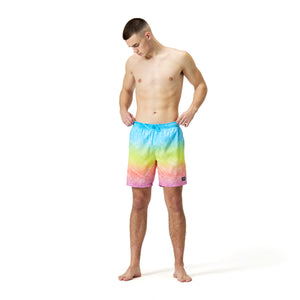 Sunset Ombre Digital Printed Leisure 18" Watershort