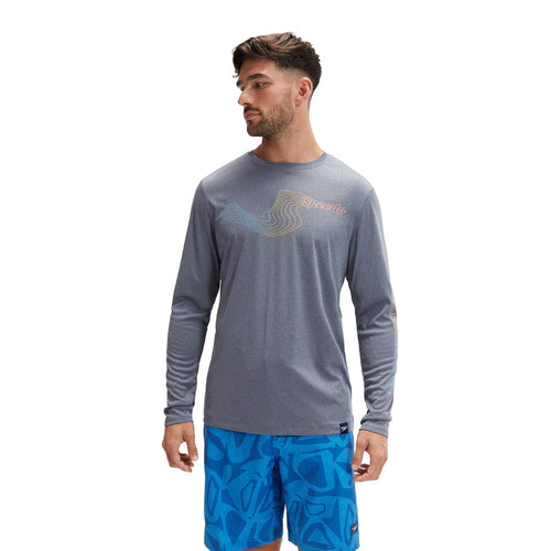 Peacoat Long Sleeve Graphic Swim Shirt