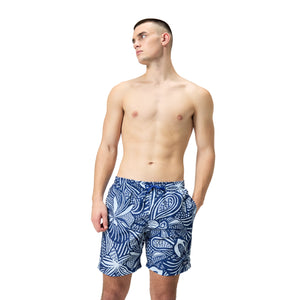 Intricate Floral Digital Printed Leisure 18" Watershort