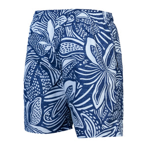 Intricate Floral Digital Printed Leisure 18" Watershort