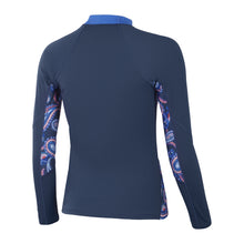 Load image into Gallery viewer, Printed Long Sleeve Rash Top Paisley Print (Spruce Blue)