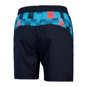 True Navy Pixelated Print Panel 16" Watershort