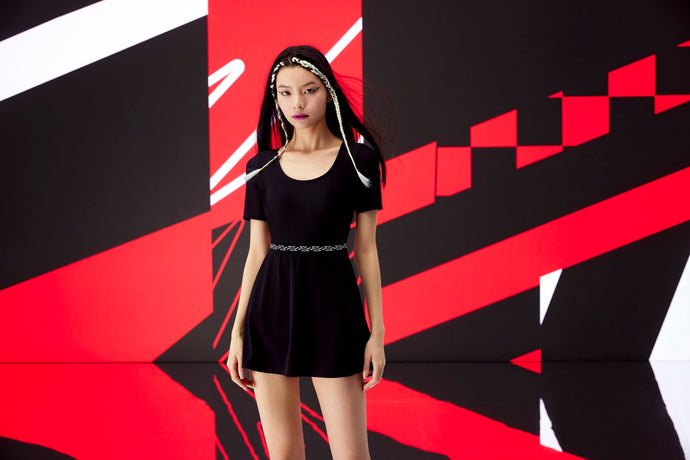 Jetsetter2 Short Sleeve Boom Racer Swimdress