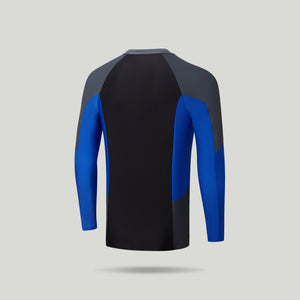 Wave Chasers Male Zip Long Sleeve Sun Protection (True Cobalt)