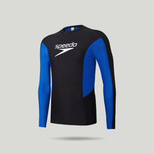 Load image into Gallery viewer, Wave Chasers Male Long Sleeve Rash Top Sun Protection (True Cobalt)