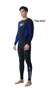 Wave Chasers Male Long Sleeve Rash Top Sun Protection (True Cobalt)