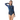 Paisley Print Long Sleeve Swimsuit Spruce Blue
