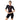 Zip Front Short Sleeve Kneesuit (Black/Coral Sands)
