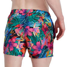 Photo Collage Digital Printed Leisure 14" Watershort