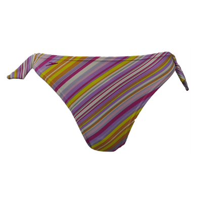 Tied Halter Bikini Bottom (Sunshine Stripe Candy)