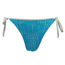 Load image into Gallery viewer, Tie Side Tri Bikini Bottom (BV Polka Curaco/White)