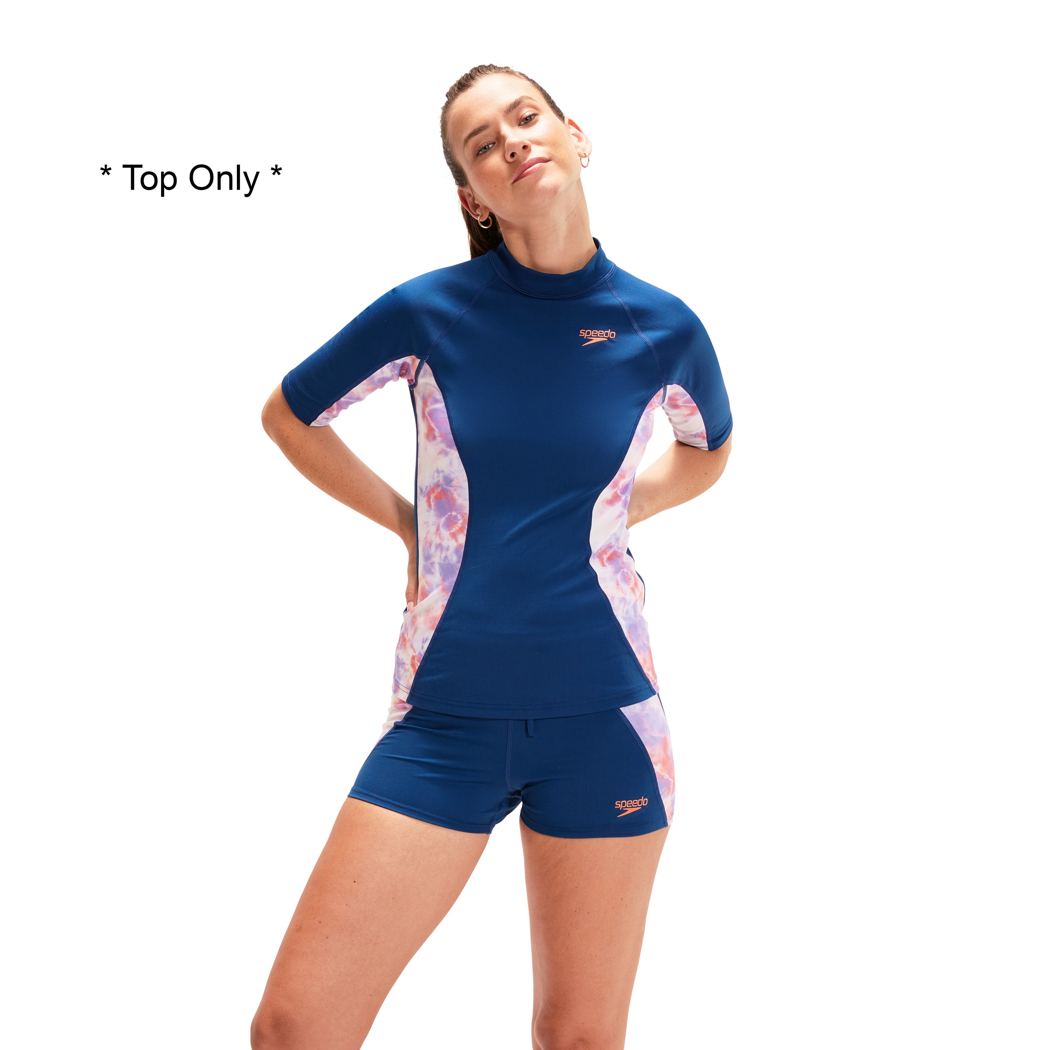 Speedo rash guard short sleeve discount