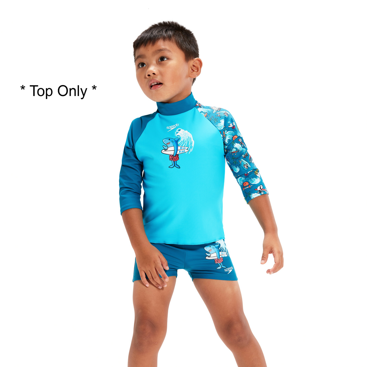 Rad Ride Allover Long Sleeve Printed Rash Top – Speedo Philippines