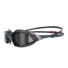 Load image into Gallery viewer, Aquapulse Pro Goggle Western Fit (Oxid Grey/Phoenix Red/Smoke)