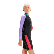 Load image into Gallery viewer, Girls Colourblock Rash Top &amp; Jammer Set