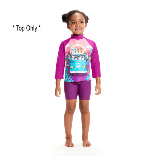 Purple Vibe Long Sleeve Rash Top