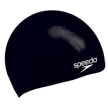 Load image into Gallery viewer, Jr. Silicone Swim Cap (Black)