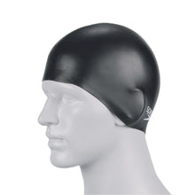 Load image into Gallery viewer, Jr. Silicone Swim Cap (Black)