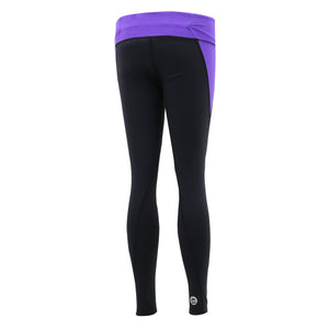 Performance Female Pants Full Length (Black/Violet)