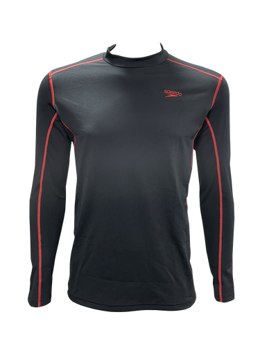 Eco End+ Tech Long Sleeve Rash Top (Black/Fed Red)